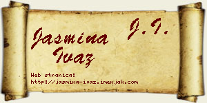 Jasmina Ivaz vizit kartica